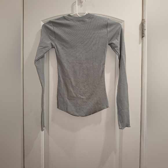 NWOT SKIMS LOGO POINTELLE HENLEY & LEGGING SET - Picture 4 of 8